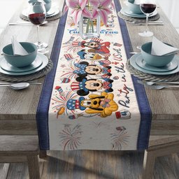 Party In The USA - Personalized Mouse Table Runner – view 2