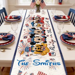 Party In The USA - Personalized Mouse Table Runner