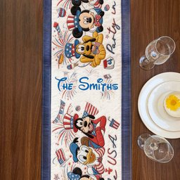 Party In The USA - Personalized Mouse Table Runner – view 3