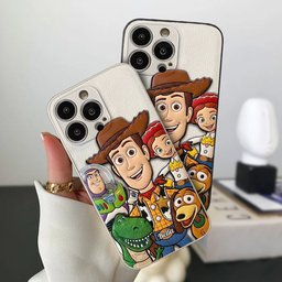 Galaxy And Western Buddy Toy - Personalized Movie For Kids 3D Embossed Leather Phone Case – view 3