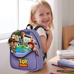 Friends - Personalized Movie For Kids Changeable Leather Patch Backpack – view 4