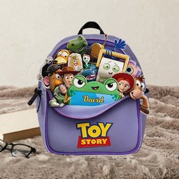 Friends - Personalized Movie For Kids Changeable Leather Patch Backpack – view 8