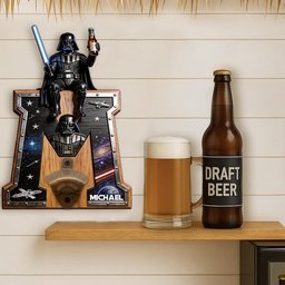 The Beer Force - Personalized The Force Wall Bottle Opener – view 3