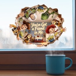 You'Ve Got A Friend In Me - Personalized Movie For Kids Decal Full – view 2