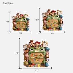Teacher's Story Welcome Sign - Personalized Teacher Custom Shaped Wood Sign – view 5