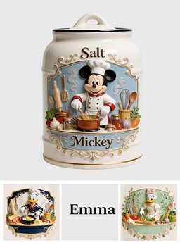 Magical Friends Kitchen Cooking Spice Container Set - Personalized Mouse Cookie Jar – view 6