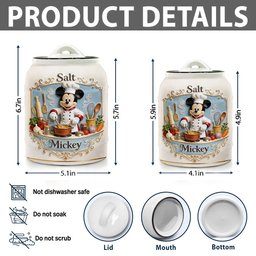 Magical Friends Kitchen Cooking Spice Container Set - Personalized Mouse Cookie Jar – view 5