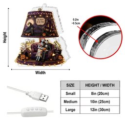 Til Death Do Us Part - Personalized Nightmare Acrylic LED Night Light – view 5