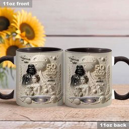 Dark Side 50th Anniversary - Personalized The Force Accent Mug & Coaster – view 6