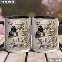 Dark Side 50th Anniversary - Personalized The Force Accent Mug & Coaster – view 7