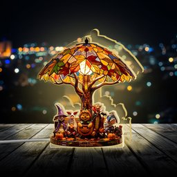 Magical Season - Personalized Yellow Bear Acrylic LED Night Light – view 4