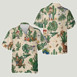 Tropical Cartoon Toy Friends - Personalized Movie For Kids Hawaiian Shirt – view 4