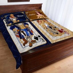 Her Beast His Beauty - Personalized Beauty And The Beast Quilt Set – view 4