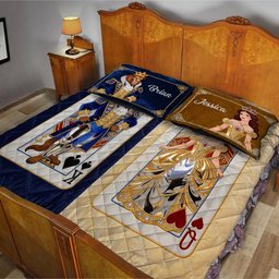 Her Beast His Beauty - Personalized Beauty And The Beast Quilt Set – view 5