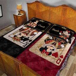 Her King His Queen - Personalized Mouse Quilt Set – view 5