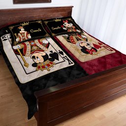 Her King His Queen - Personalized Mouse Quilt Set – view 4