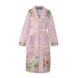 Ohana Vibe - Personalized Ohana Pajama Kimono Robe – view 2
