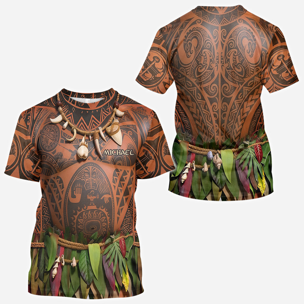Funny Aloha Hero Costume - Personalized Hawaii Movie All Over Shirt – view 8