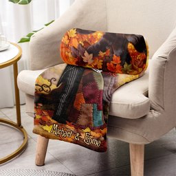 You & Me Magical Season - Personalized Nightmare Blanket – view 3