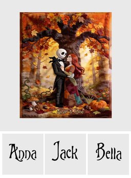 You & Me Magical Season - Personalized Nightmare Blanket – view 7