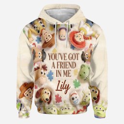 You've Got A Friend In Me - Personalized Autism Awareness Hoodie and Leggings – view 5