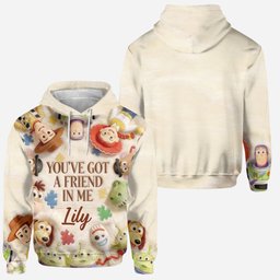 You've Got A Friend In Me - Personalized Autism Awareness Hoodie and Leggings – view 2