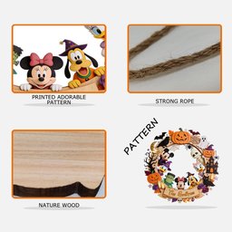 Happy Halloween - Personalized Mouse Custom Shaped Wood Sign – view 4
