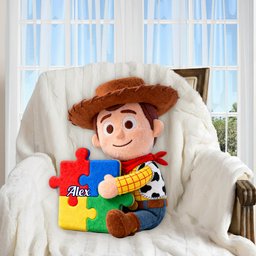 You've Got A Friend In Me - Personalized Autism Awareness Premium Faux Fur Pillow – view 5