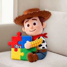 You've Got A Friend In Me - Personalized Autism Awareness Premium Faux Fur Pillow – view 2