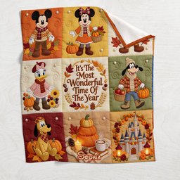 It's The Most Beautiful Time Of The Year - Personalized Mouse Blanket – view 4