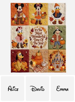 It's The Most Beautiful Time Of The Year - Personalized Mouse Blanket – view 7