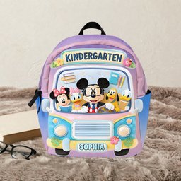 Back To School Gift - Personalized Kid Changeable Leather Patch Backpack – view 8