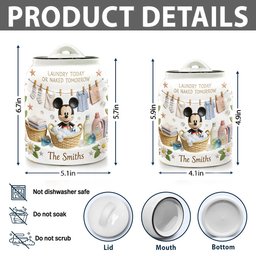Laundry Today - Personalized Mouse Laundry Pods Jar – view 5