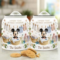 Laundry Today - Personalized Mouse Laundry Pods Jar – view 3