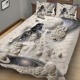 Dark Side 50th Anniversary - Personalized The Force Quilt Set – view 3
