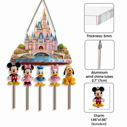 Magical Land - Personalized Dream Trip Wind Chime With Charm – view 5