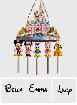 Magical Land - Personalized Dream Trip Wind Chime With Charm – view 7
