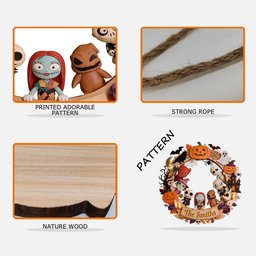 Happy Halloween - Personalized Nightmare Custom Shaped Wood Sign – view 4