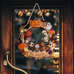 Happy Halloween - Personalized Nightmare Custom Shaped Wood Sign – view 3