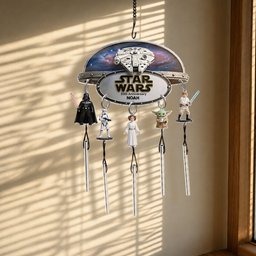 Celebrate 50th Anniversary - Personalized The Force Wind Chime With Charm – view 4