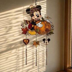 Magical Season - Personalized Mouse Wind Chime With Charm – view 4