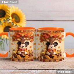 Fall Vibes - Personalized Mouse Accent Mug & Coaster – view 6