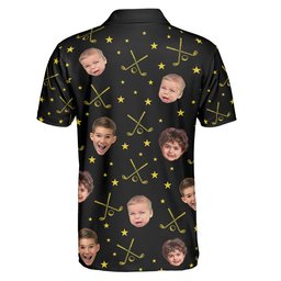 May The Course Be With You Daddy - Custom Faces - Personalized Photo Polo Shirt – view 6