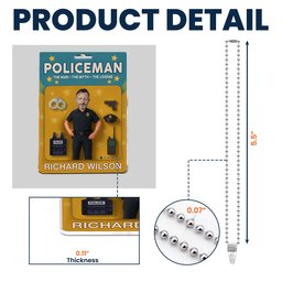 Policeman The Man The Myth The Legend - Personalized Photo Rear View Mirror Accessory – view 5