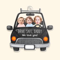 Keychain Custom Babies Face Drive Safe Daddy - Personalized Acrylic Photo Keychain – view 4