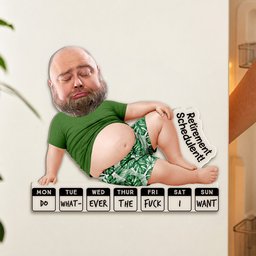 Retirement Funny Gift Custom Face For Him, Her - 3D Squishy Big Belly - Personalized Fridge Magnet – view 5