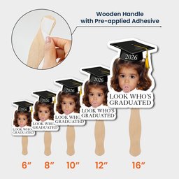 Custom Photo Graduation Gifts - Personalized Graduation Fan – view 8