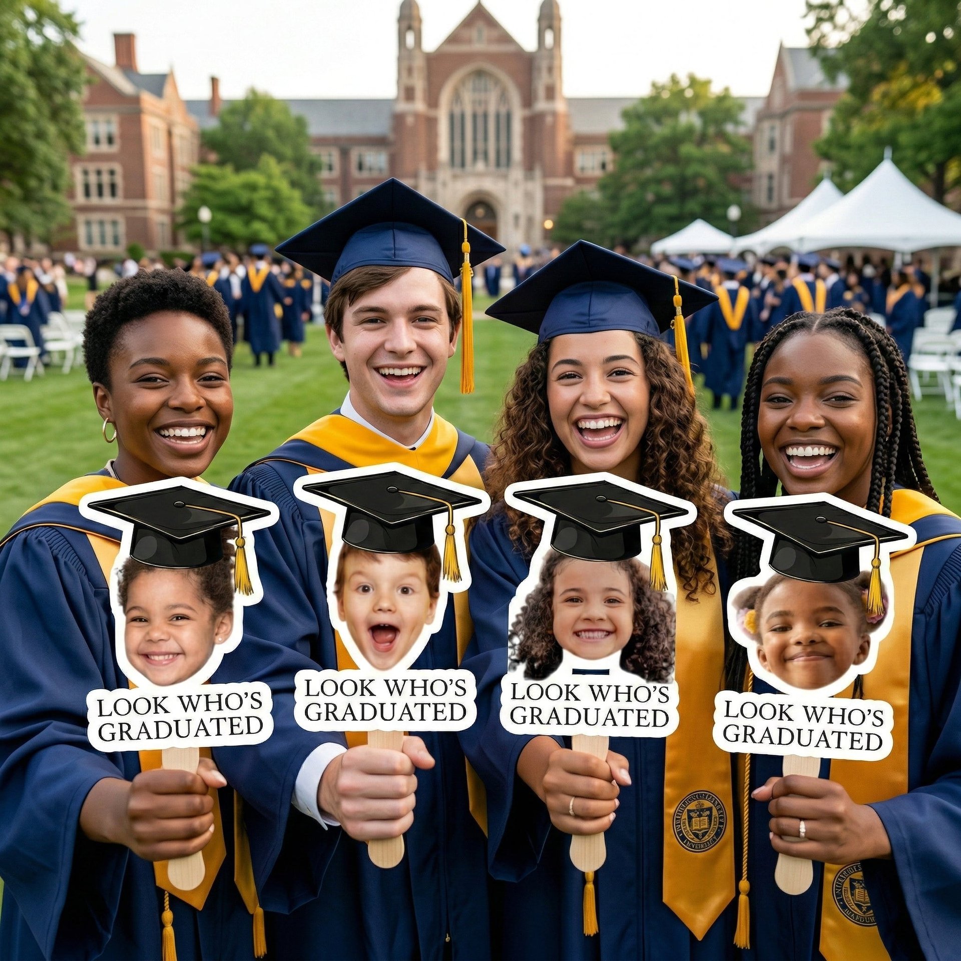 Custom Photo Graduation Gifts - Personalized Graduation Fan