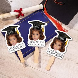 Custom Photo Graduation Gifts - Personalized Graduation Fan – view 7
