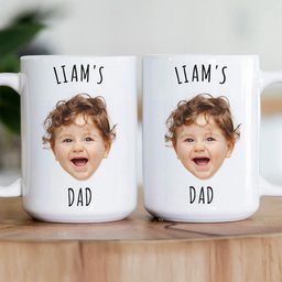 Custom Baby Face Gift For Family Mom Dad Grandparents - Personalized Photo Mug – view 4